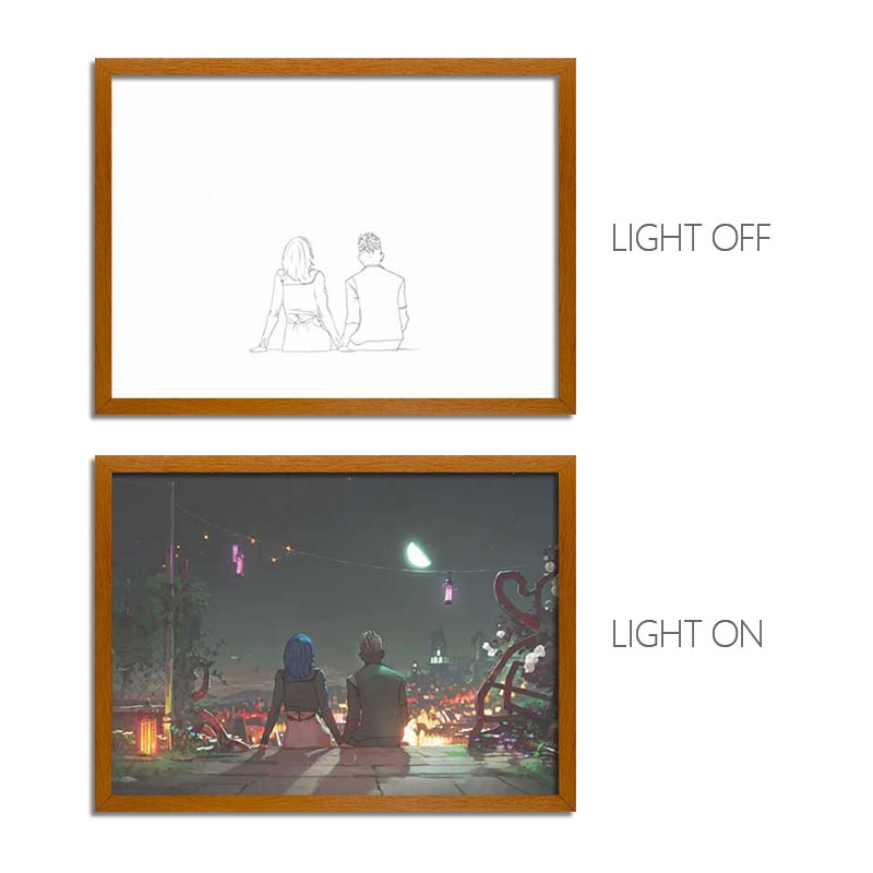 AR Series LED Light Painting Anime Photo Frame Wall Art