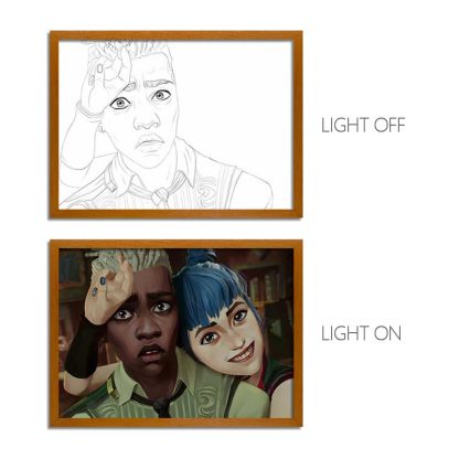 AR Series LED Light Painting Anime Photo Frame Wall Art