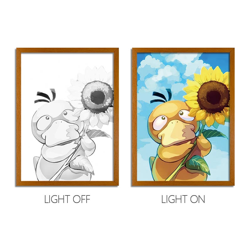 Naruto Anime LED Light Painting Frame – Glowing Wall Art for Fans & Co