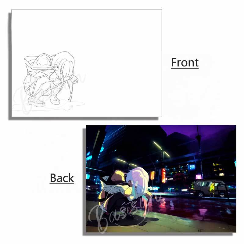 Cyberpunk Edgerunners Acrylic Panel – LED Light Box Accessory