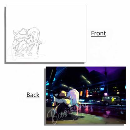 Cyberpunk Edgerunners Acrylic Panel – LED Light Box Accessory