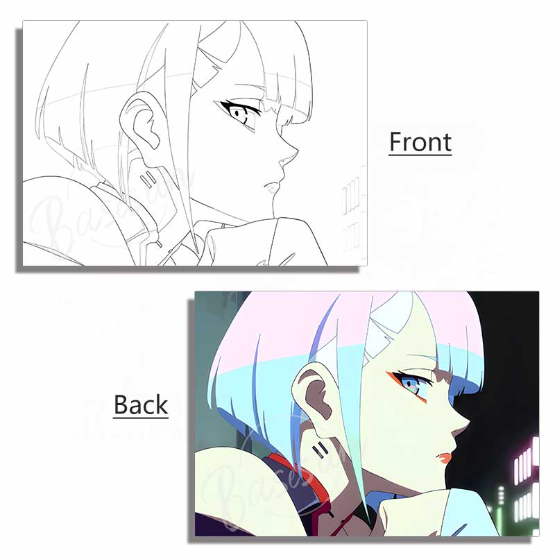 Cyberpunk Edgerunners Acrylic Panel – LED Light Box Accessory