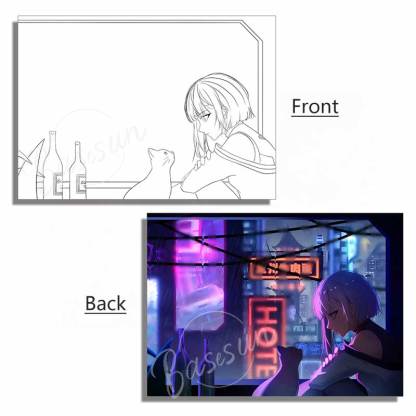 Cyberpunk Edgerunners Acrylic Panel – LED Light Box Accessory