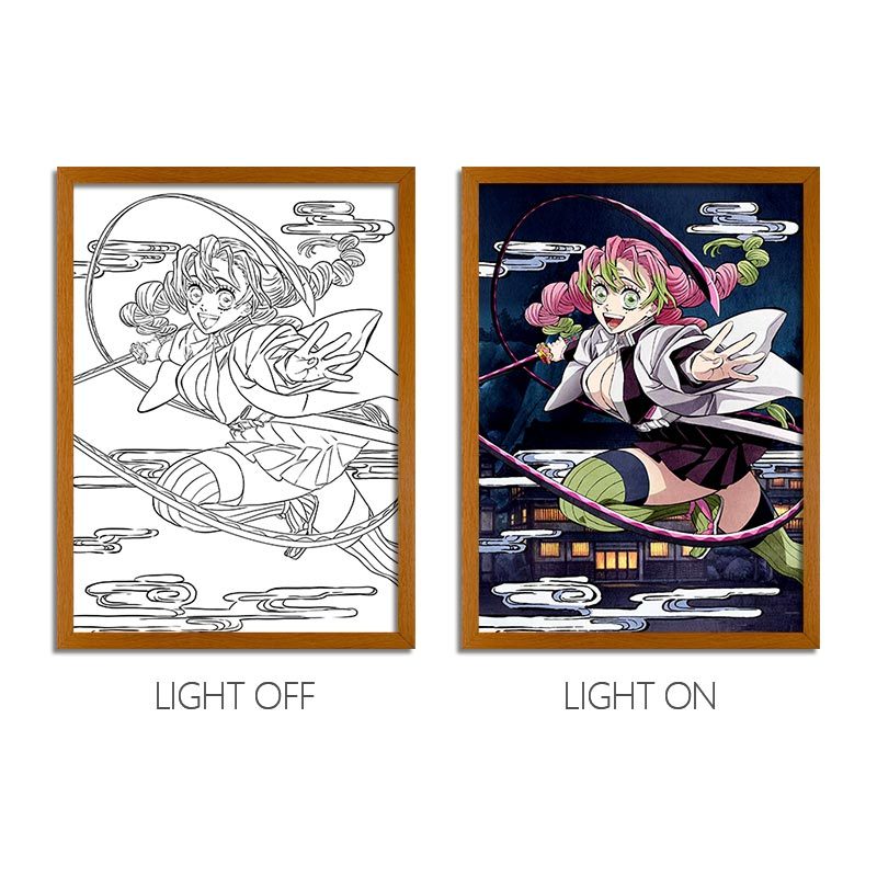 DS Anime LED Light Painting Photo Frame Wall Art