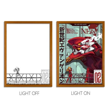 EVA Anime LED Light Painting Neon Genesis Evangelion Light Box