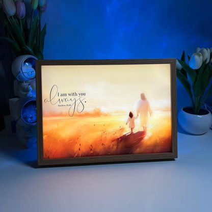 I Am With You Always – Matthew 28:20 Bible Verse LED Light Painting