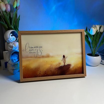 I Am With You Always – Matthew 28:20 Bible Verse LED Light Painting