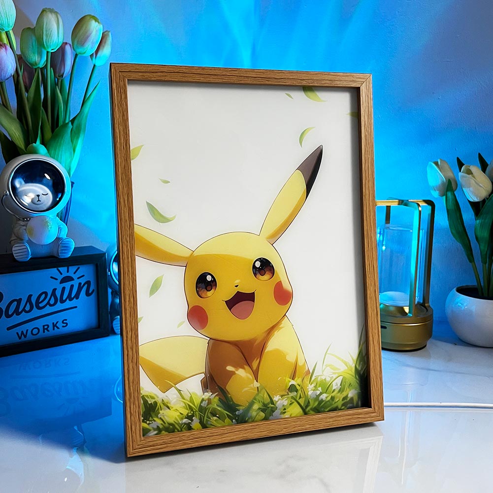 Pokémon LED Light Box Frame – Pikachu & Friends Edition