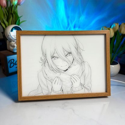 Chainsaw Man Light Box – "Reze in the Snow" Anime LED Glow frame