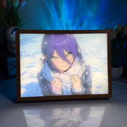 Chainsaw Man Light Box – "Reze in the Snow" Anime LED Glow frame