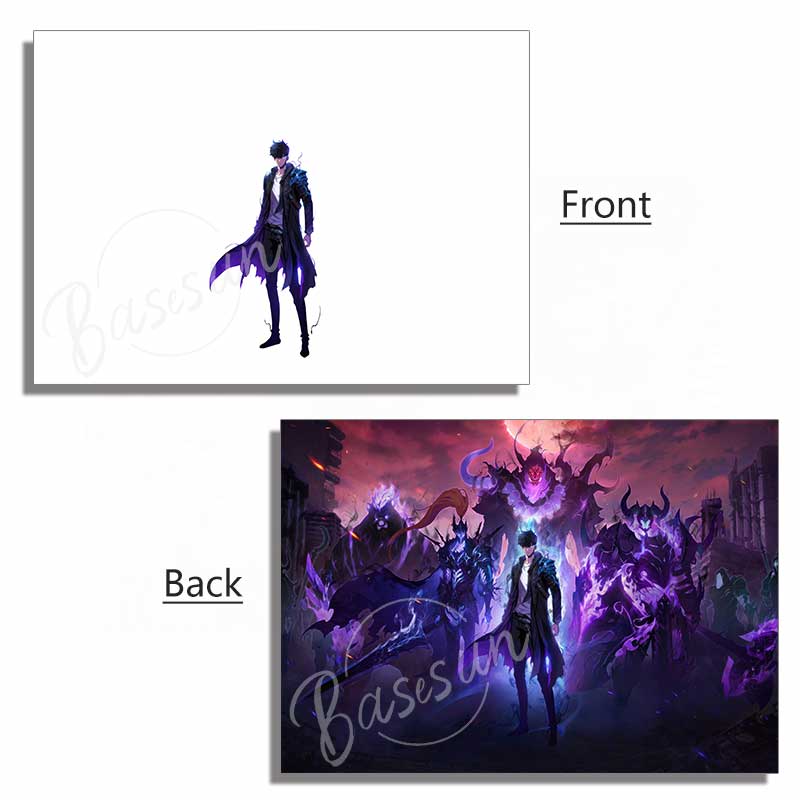 Solo Leveling Anime Series Painting Acrylic Panel Panel Accessory