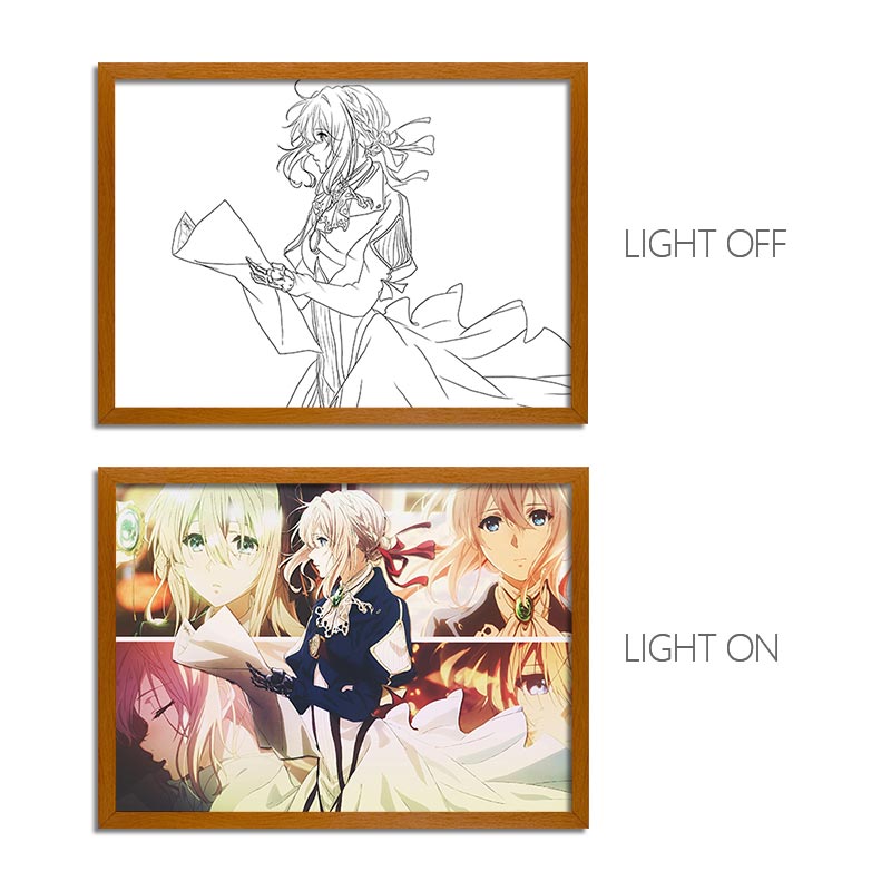 Violet Evergarden LED Light Painting Frame Eternal Memories