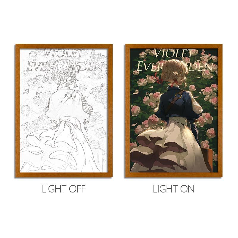 Violet Evergarden LED Light Painting Frame Eternal Memories