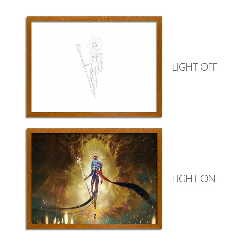 AR Series LED Light Painting Anime Photo Frame Wall Art