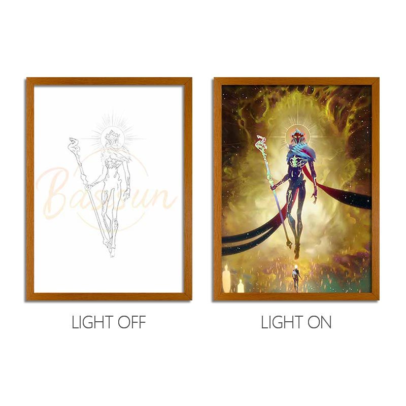 AR Series LED Light Painting Anime Photo Frame Wall Art