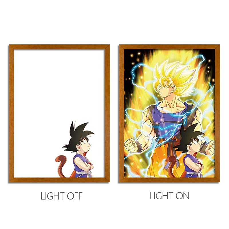 Dragon Ball Anime Light Box – LED Light Painting Photo Frame & Wall Art