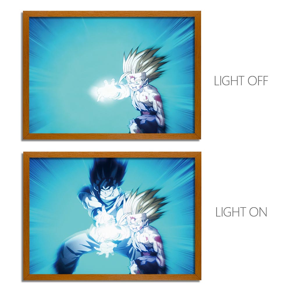 Dragon Ball Anime Light Box – LED Light Painting Photo Frame & Wall Art