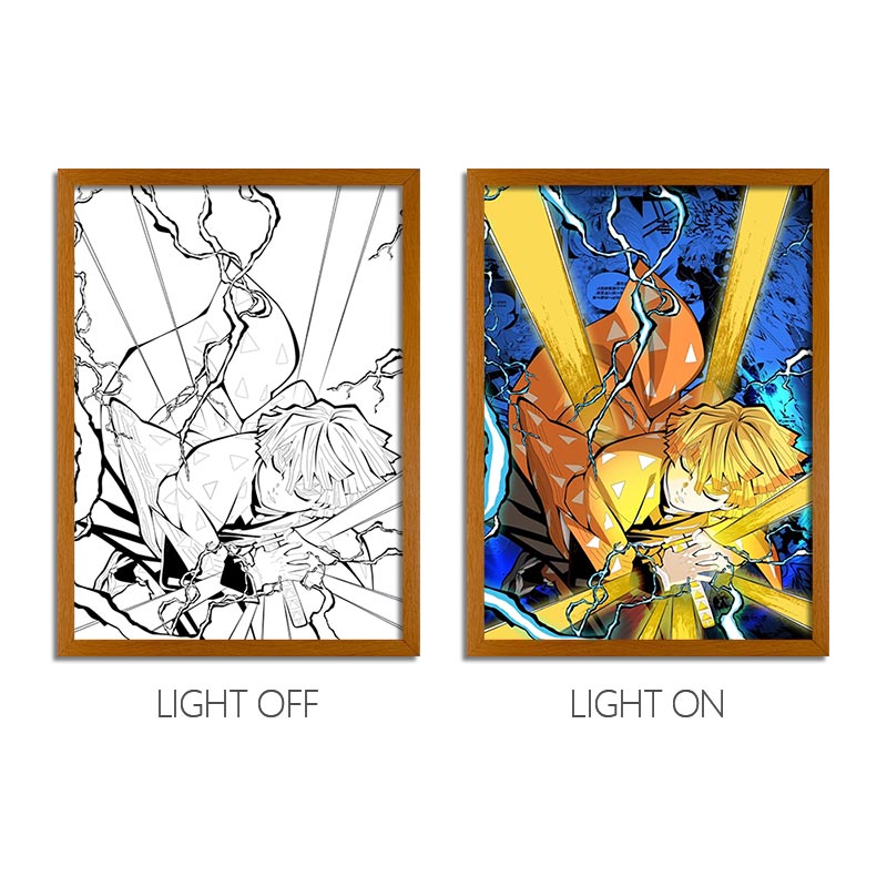 DS Anime LED Light Painting Photo Frame Wall Art