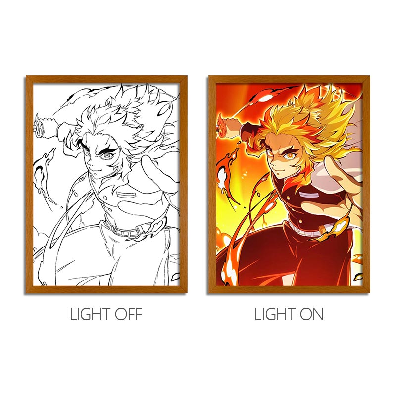 DS Anime LED Light Painting Photo Frame Wall Art