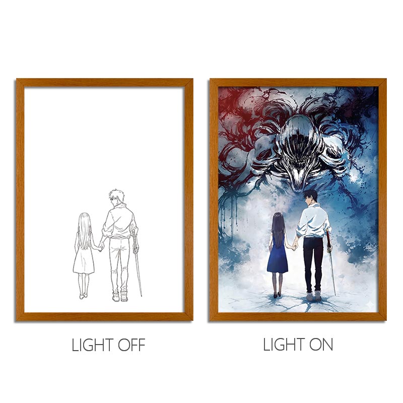 Jujutsu Kaisen Anime Light Box Series – LED Light Painting Frames & Wall Art
