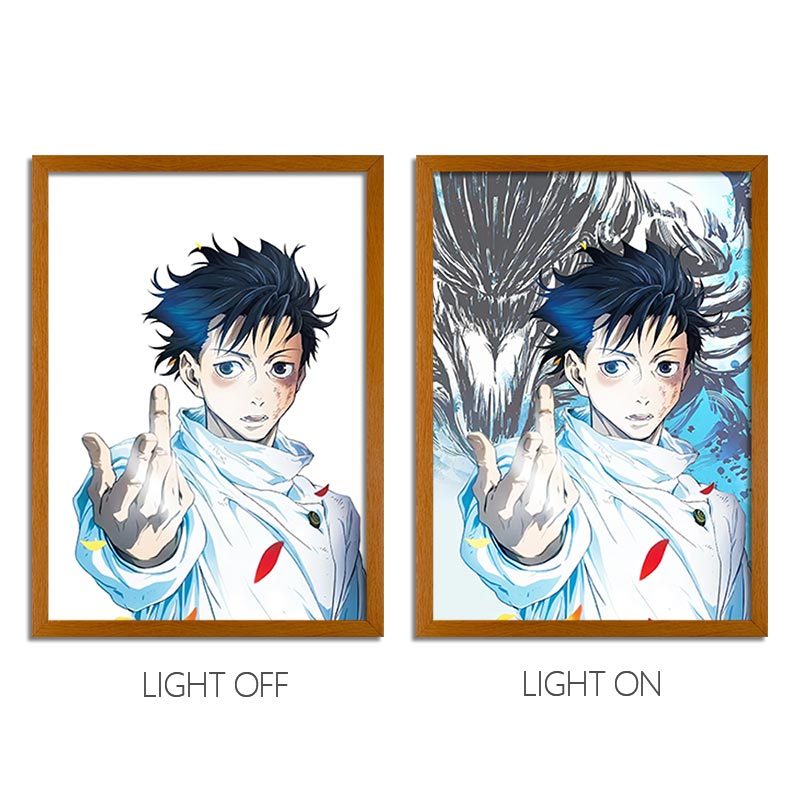 Jujutsu Kaisen Anime Light Box Series – LED Light Painting Frames & Wall Art