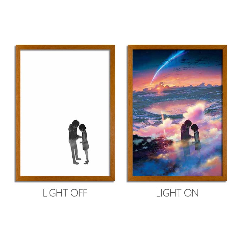 YN Anime LED Light Painting Frame Glowing Wall Art for Fans & Collectors