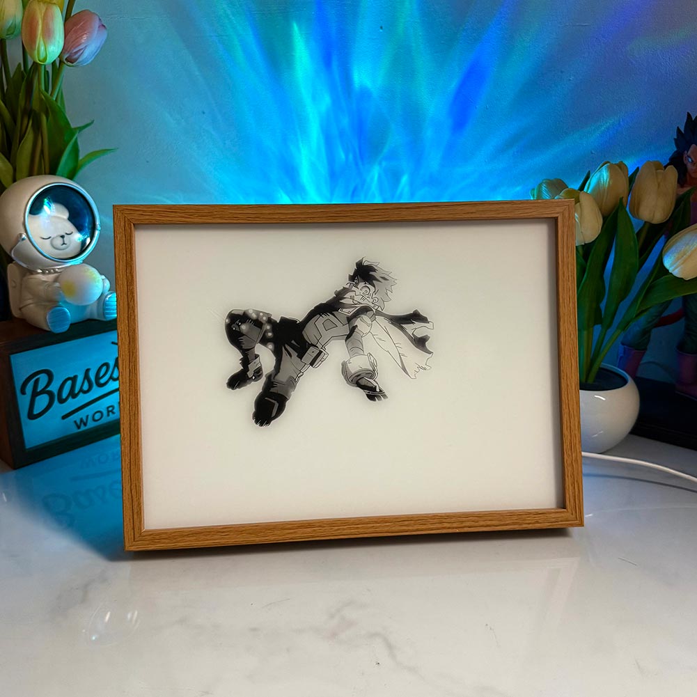Anime Light Box – My Hero Academia Glow Frame (Deku & Bakugo)