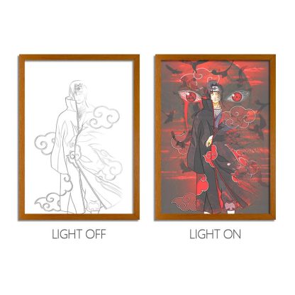 NRT Anime LED Light Painting Frame Glowing Wall Art for Fans & Collectors