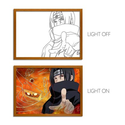 NRT Anime LED Light Painting Frame Glowing Wall Art for Fans & Collectors