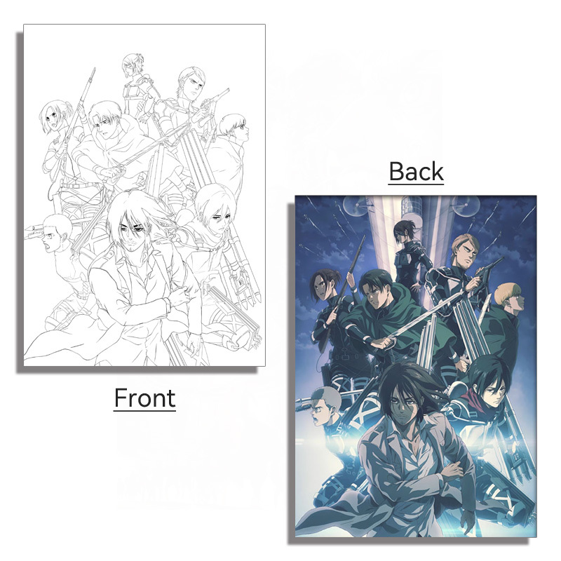 Acrylic Panel Attack on Titan Painting Panel Accessory