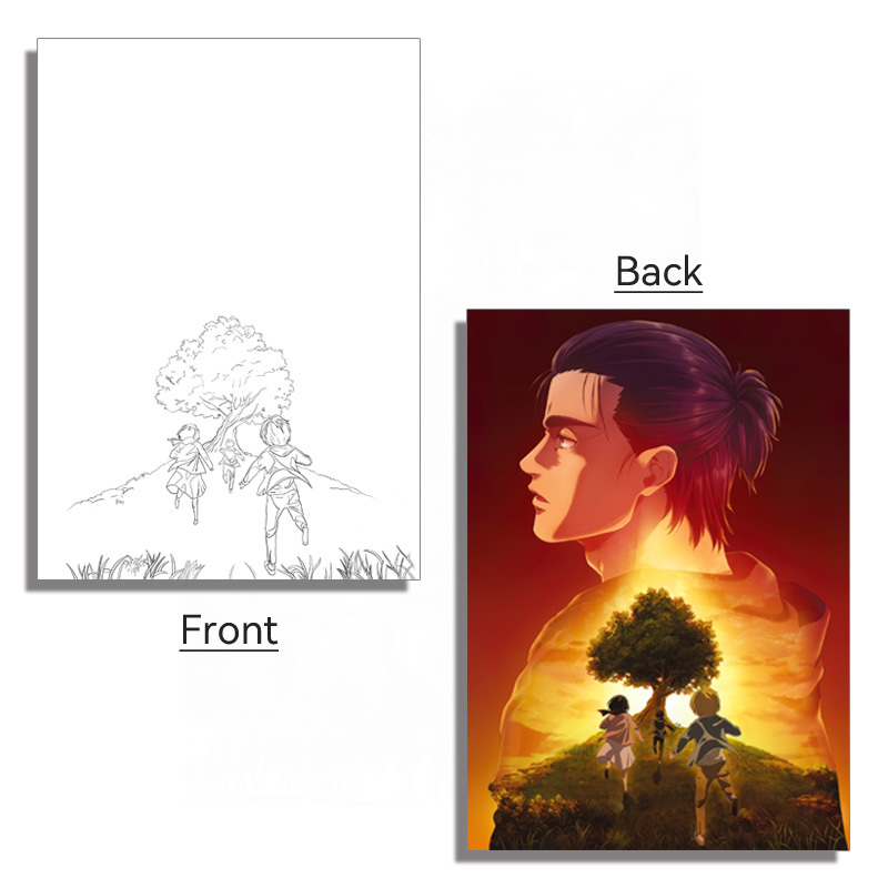 Acrylic Panel Attack on Titan Painting Panel Accessory