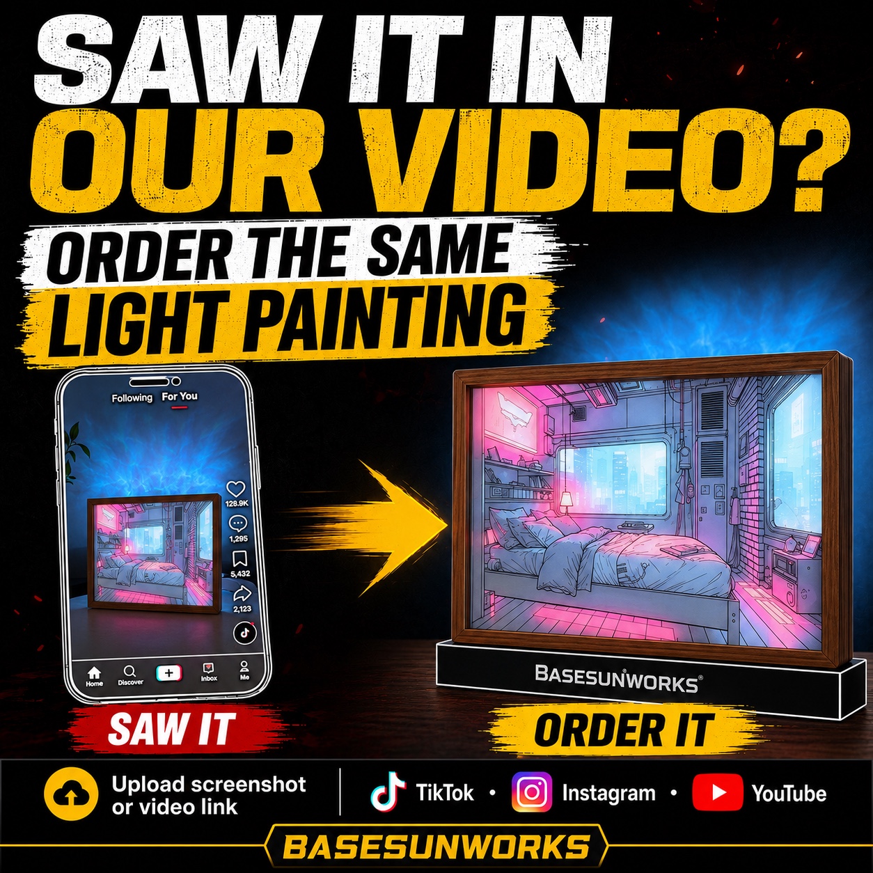 Order the Same Light Painting from Our Video
