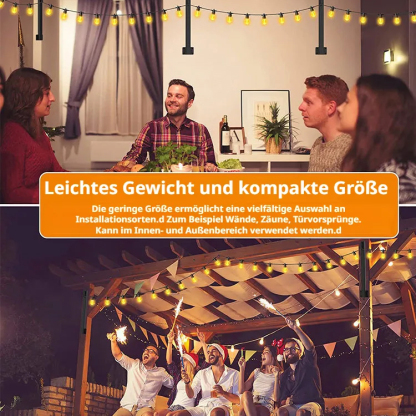 Freistehende Gartenbeleuchtungssäulen für die Terrasse Masthalterung für Lichterketten Zaunmast