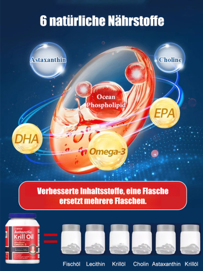 Antarktisches Krillöl, ein Muss für die Gesundheit von Menschen mittleren Alters und älteren Menschen