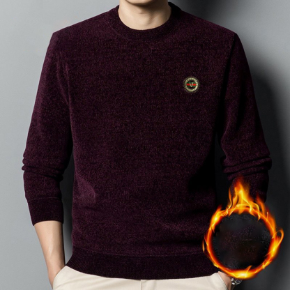 Warmer Chenille-Kaschmir-Pullover