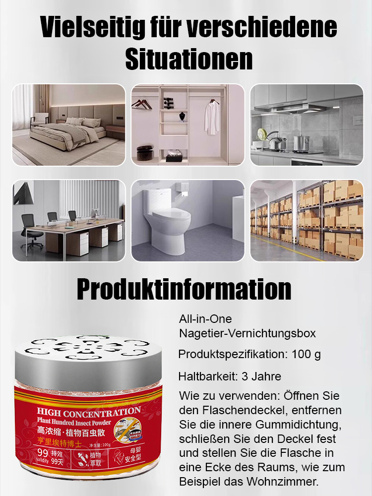 🐀 Beseitigt ganze Rattennester: SGS-zertifiziert • 90 Tage Schutz • 100 % sicher und pflanzlich • 50 % Rabatt heute • 30 Tage Geld-zurück-Garantie!