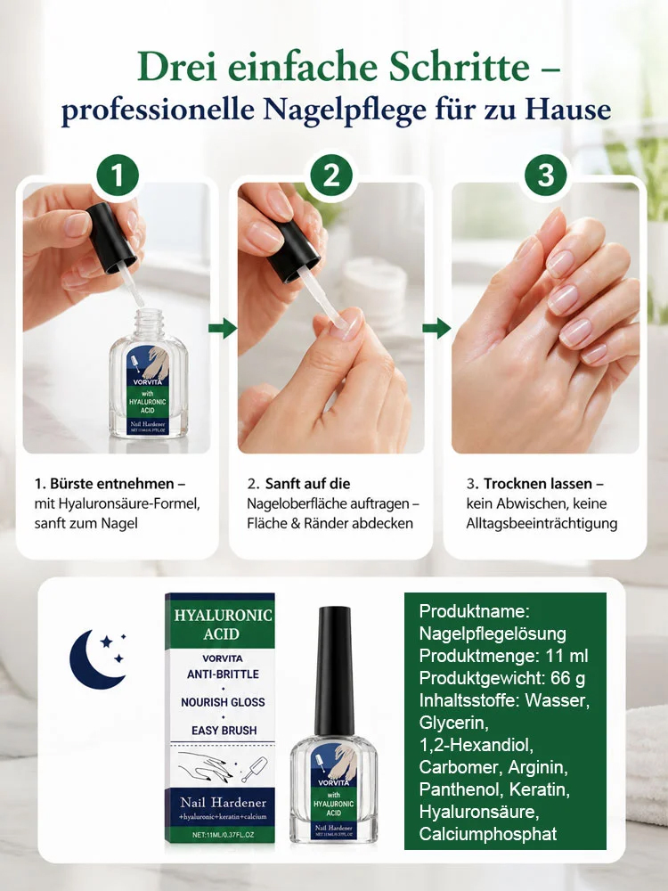 💅 Medizinisches Hyaluronsäure Nagelhärter Serum – Japans Nr.1 Formel gegen brüchige Nägel, Heute 50% Rabatt mit risikofreier 30-Tage-Geld-zurück-Garantie