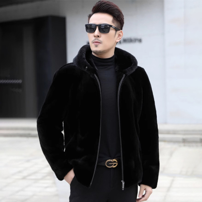 [Super warm] Goldene Nerzjacke Winterverdickungsmodelle