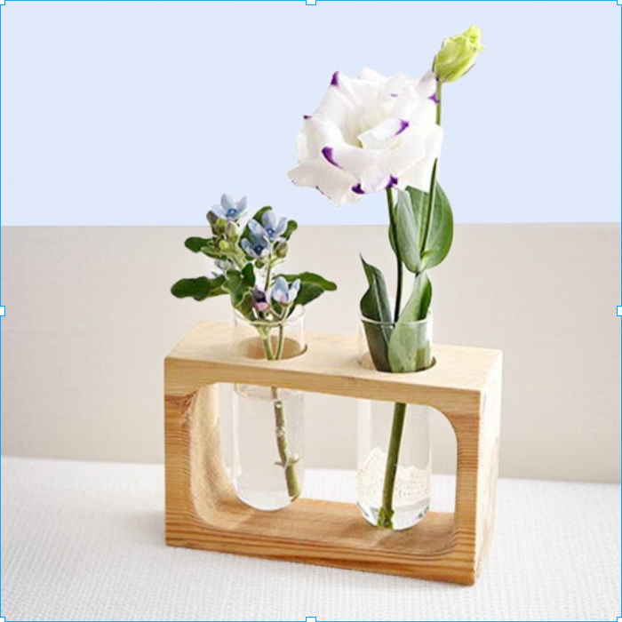 Einfache geometrische kleine Hydrokulturvase