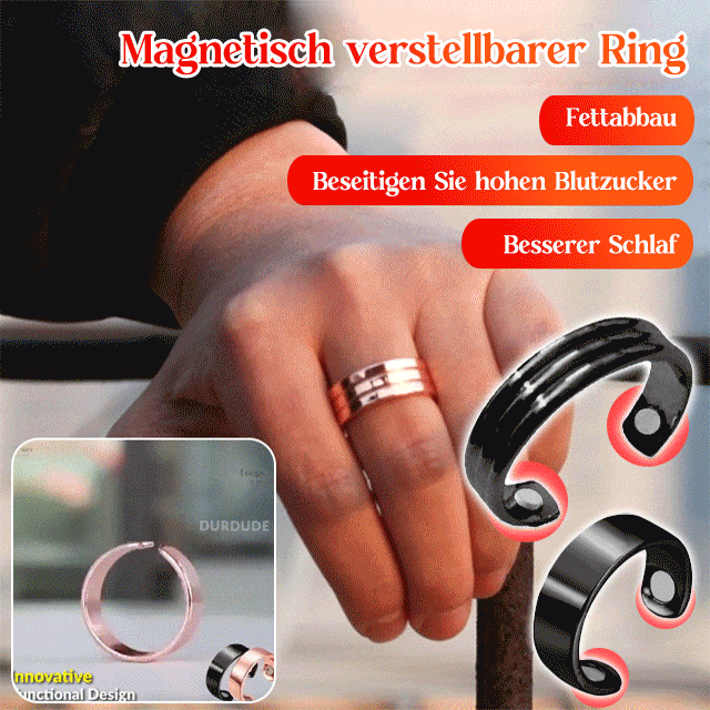 Ring Magnetische Gesundheit Ring Rose Gold Magnetische Öffnung Ring Gold Silber