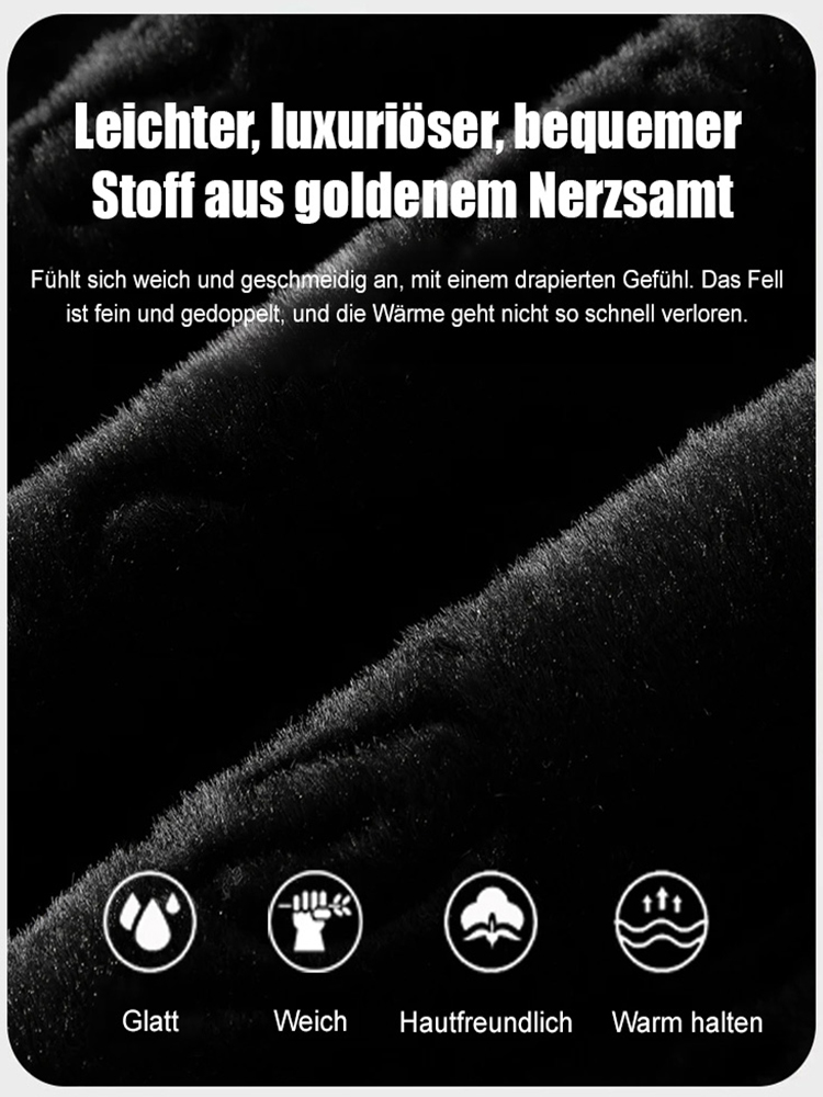 [Super warm] Goldene Nerzjacke Winterverdickungsmodelle