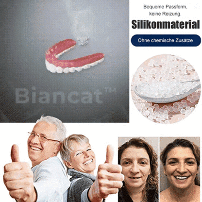Zahnprothesenset mit Silikonauskleidung