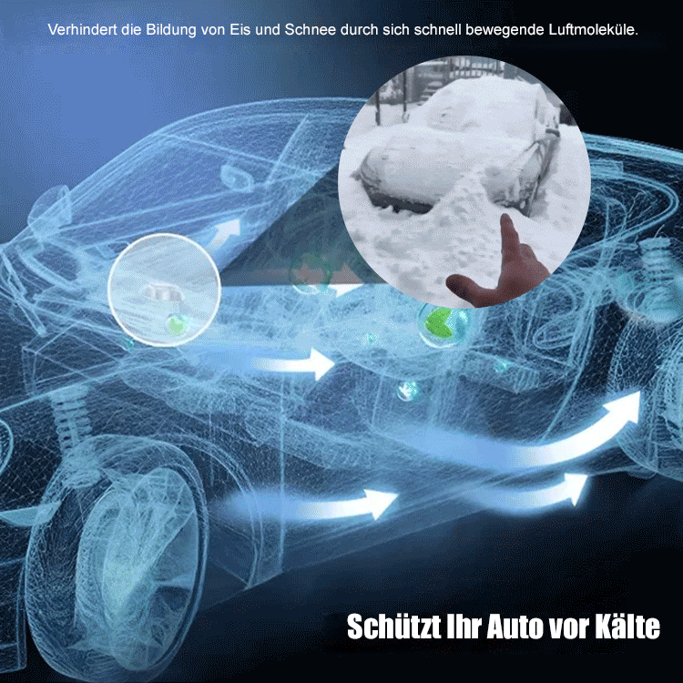 Solar-Schneeentferner mit negativen Ionen