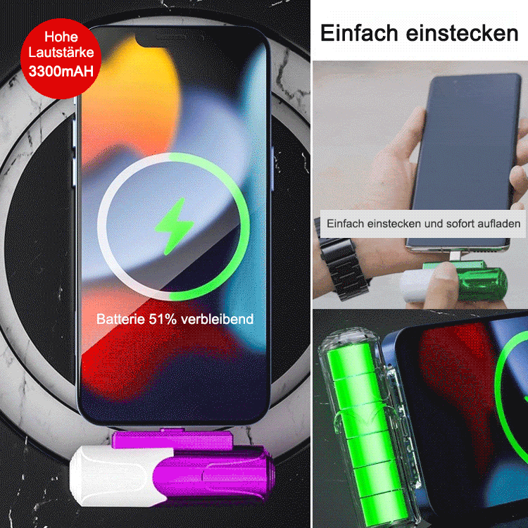Tragbare Mini-Kapsel-Powerbank