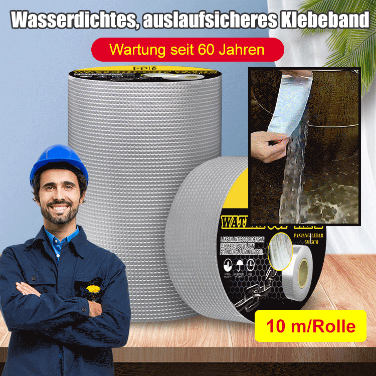 Wasserdichtes, auslaufsicheres Klebeband