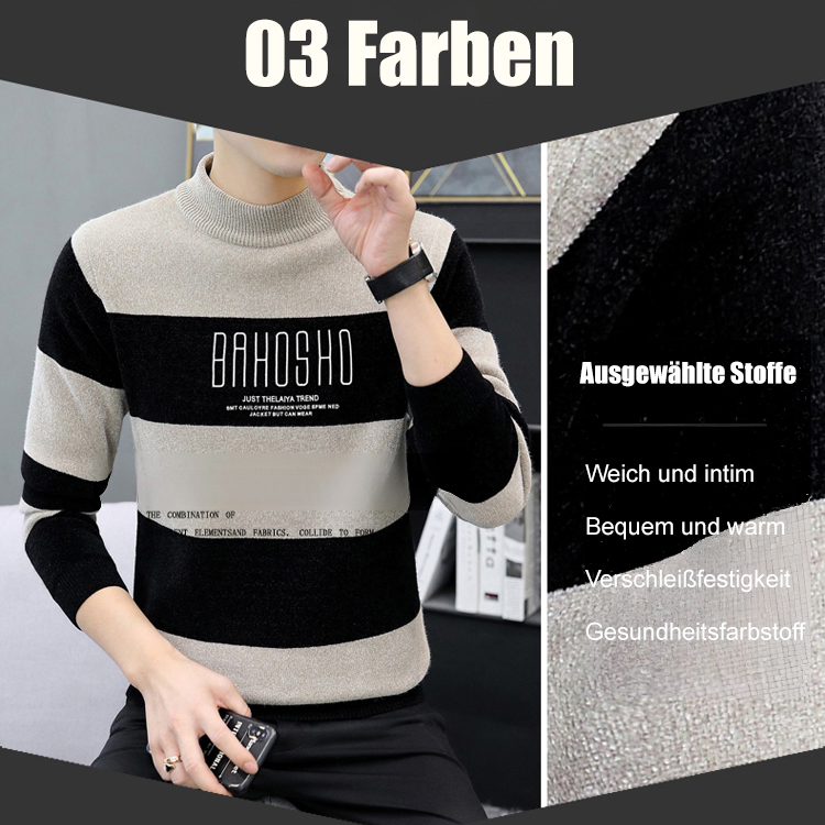 Gestreifter Herrenpullover