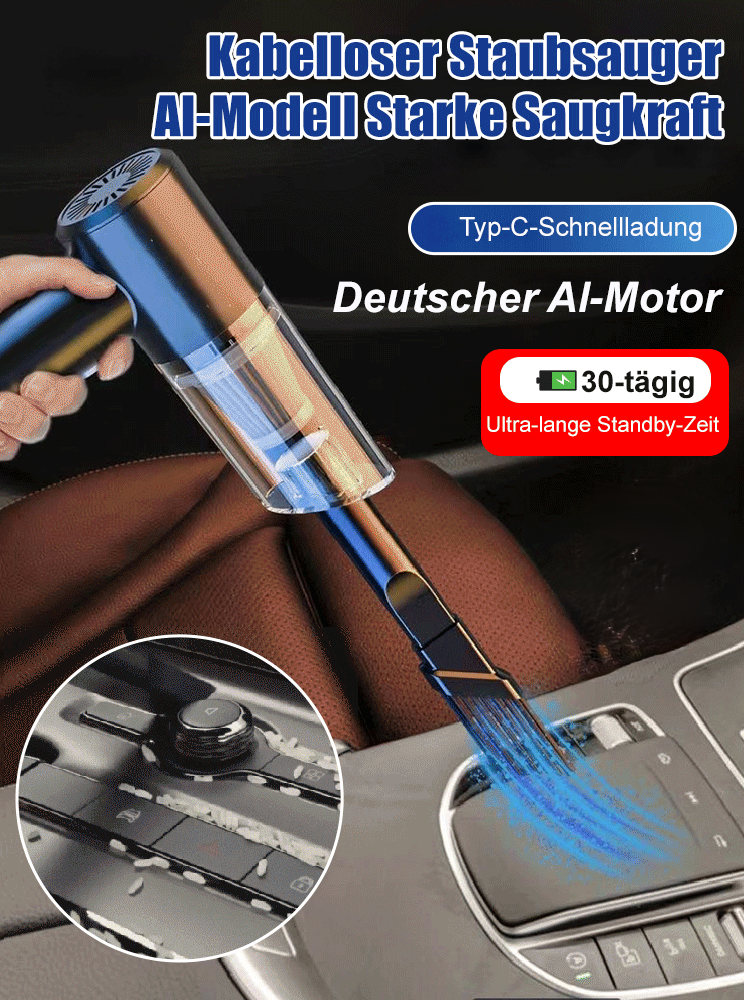 Multifunktionaler tragbarer Autostaubsauger