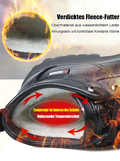 Warme und dicke Lederschuhe für Herren