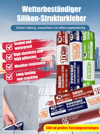 【Garantiert 30 Jahre wasserdicht】Neutrales Silikonabdichtungsmittel mit wasserdichter Versiegelung
