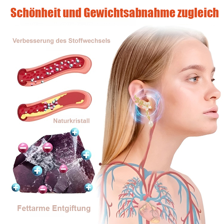Lymphatische Magnettherapie Germanium-Ohrringe